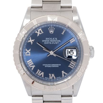 劳力士 Datejust Turn-O-Graph 型号 16264 男士腕表，约2001年产。不锈