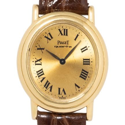 伯爵（PIAGET）Ellipse女士腕表，型号7358，附原装表盒及证书，1978年产。18K黄金