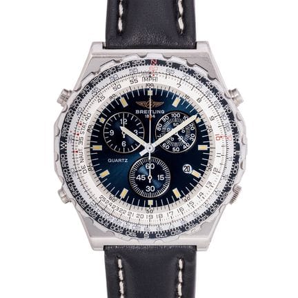 百年灵（BREITLING）Jupiter A59028 石英男款腕表。不锈钢表壳。双向旋转表圈，配