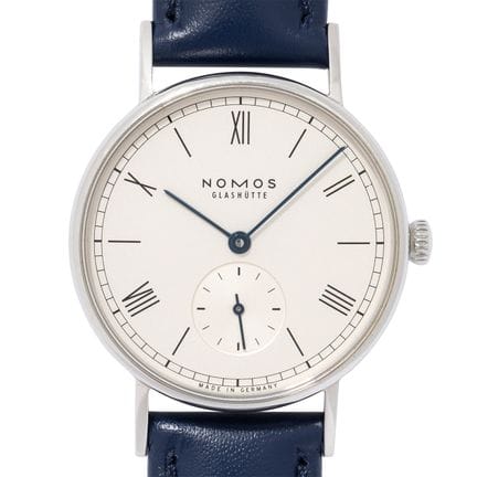 NOMOS Ludwig 33 型号 244，附原装表盒及证书，2015年款。不锈钢表壳，透明表底盖
