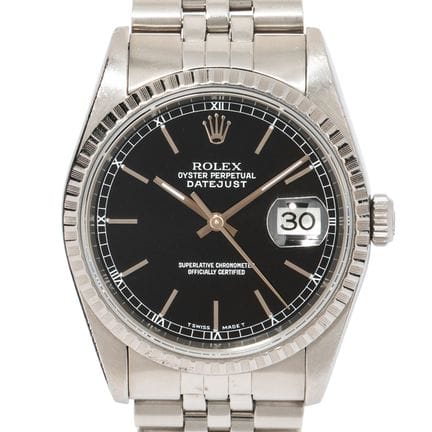 ROLEX Datejust 36 Ref. 16220 with box and papers, 