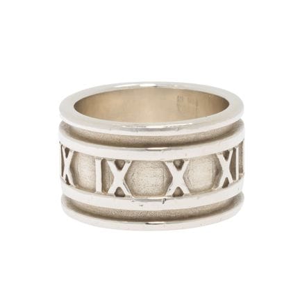 蒂芙尼（TIFFANY &amp; Co）“阿特拉斯”（Atlas）戒指，银质，重9.3克，环宽：5