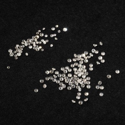 Insieme di diamanti a forma ottagonale per un tota