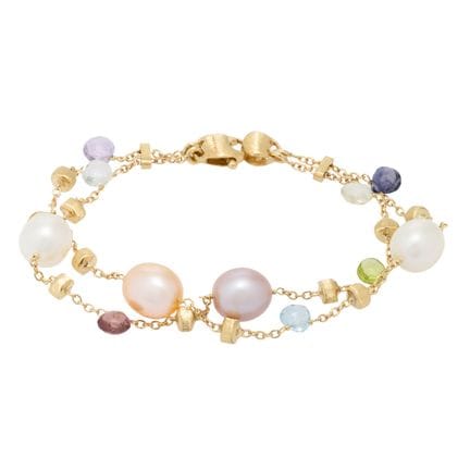 Bracciale MARCO BICEGO "Paradise" a due file con 4