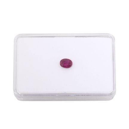 Rubino sfuso da 1,20 ct, colore rosso porpora deli