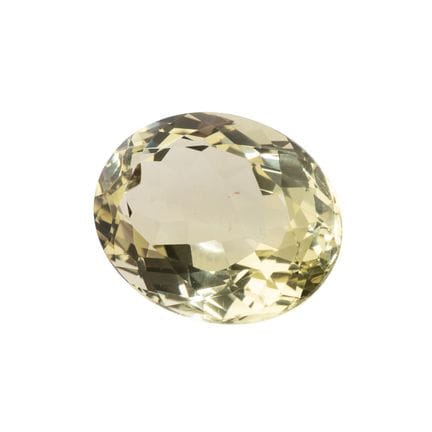 Lemoncitrino sfuso da 49,53 ct, ovale, taglio a st