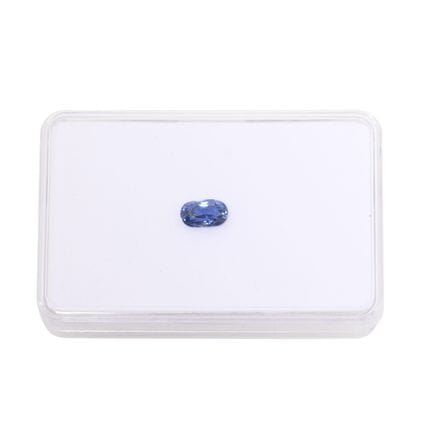 Loser Saphir  von 1,36 ct, intensives blau, ohne H