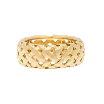 蒂芙尼（TIFFANY &amp; CO）复古“Vannerie”款戒指，GG 18K金，9.8克，