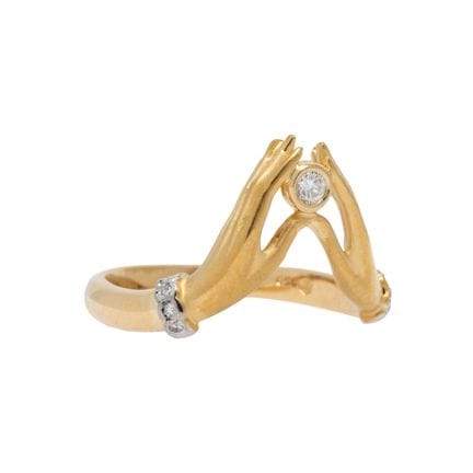 CARRERA Y CARRERA Ring "Hand"  mit Brillanten zus.
