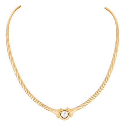 Collana con brillante di circa 1,04 ct, circa F-G/
