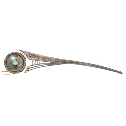 Anstecknadel mit Paraiba-Turmalin  ca. 1,1 ct im C