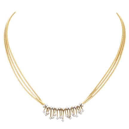 Collana vintage WELLENDORFF con brillanti per un t