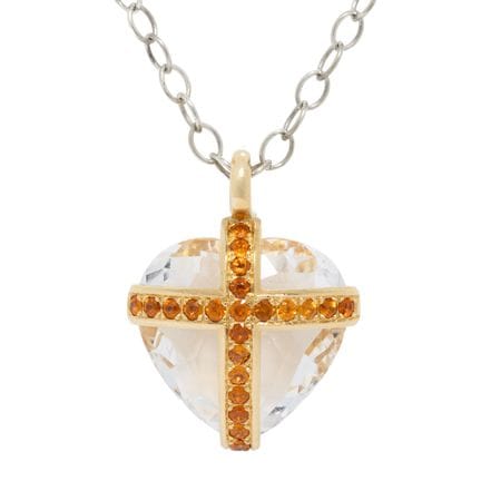 CORINNA HELLER Ciondolo  "Cuore con croce", crista