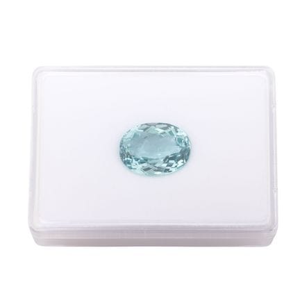Loser Aquamarin  von 37,52 ct, oval Sternschliff, 