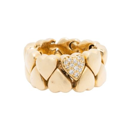 Anello CARTIER "Double Heart" con brillanti per un