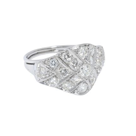 Anello con brillanti per un totale di circa 1,30 c