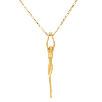 CARRERA Y CARRERA Collana "nudo femminile" con dia