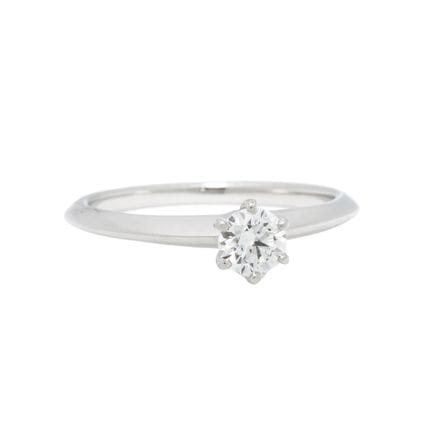 TIFFANY & CO. Ring mit Brillant  0,34 ct, H/VS1, a