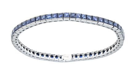 Bracelet de tennis en saphir WG 750/000, fabricati