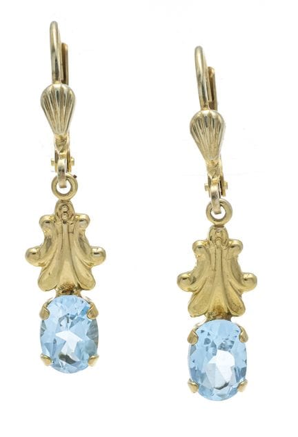 Boucles d'oreilles en topaze bleue GG 333/000 avec