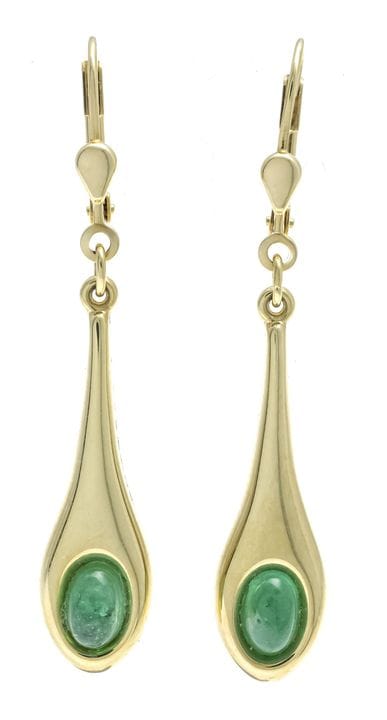Boucles d'oreilles pendantes en émeraude GG 585/00