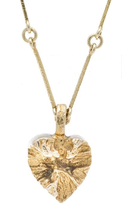 Lapponia Heart Pendant GG 585/000, 15.5 mm, on a G