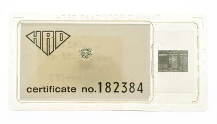 Brillante de 0,57 ct, blanco fino+ (F) / Sin imper