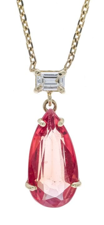 Collar de piedras preciosas y diamantes GG 585/000
