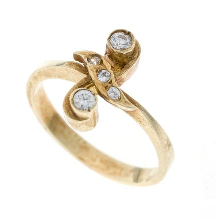 Anillo «Toi et Moi» de estilo Art Nouveau, ley GG 