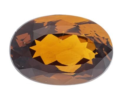 Citrino de Madeira de 12,68 ct, tallado ovalado, d
