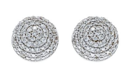 Pendientes de botón «Brillant» WG 585/000 con 114 