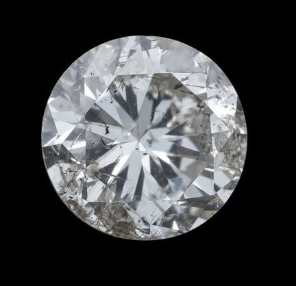 Brillante de 1,48 ct, clasificado como PI2, dimens