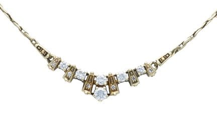Collier à partie centrale en brillants GG 585/000,