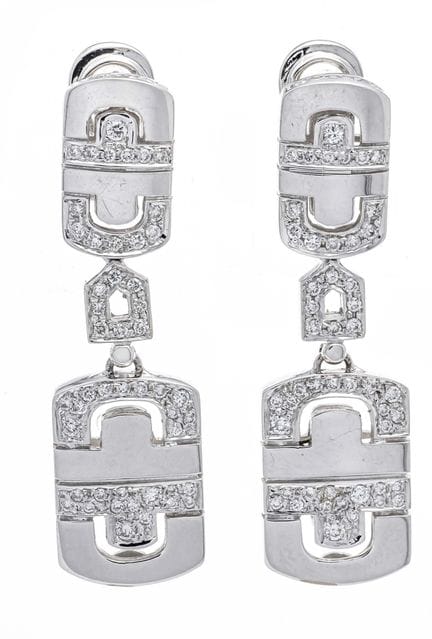 WG 750/000 Brilliant Clip-On Earrings with 96 bril