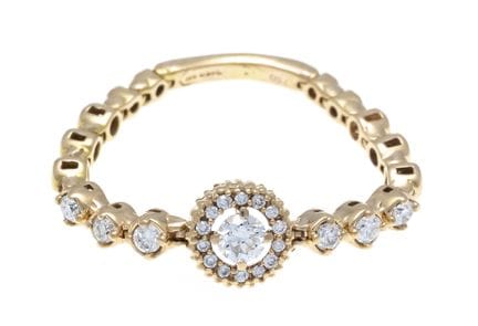Bague à chaîne RG 750/000 sertie de 21 brillants, 