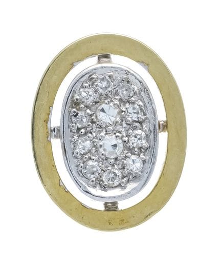 Pendentif Pavé Diamant GG/WG 585/000 avec 12 diama