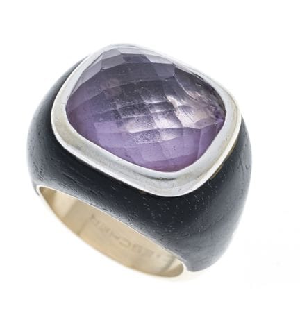 C. Escher designer ring, Paris, circa 1990, GG/WG 