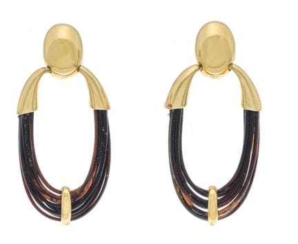 Pendientes de diseño GG 375/000 con 8 finas tiras 