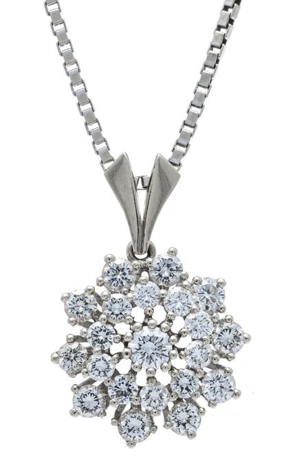 WG 585/000 Brilliant-Cut Pendant with 21 brilliant