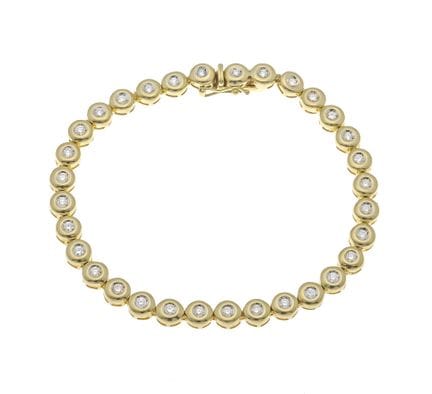 Bracelet Rivière Brillant GG 585/000 avec 32 brill