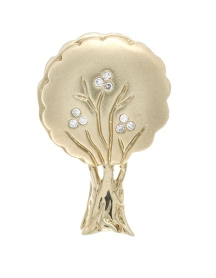 Colgante de diamantes «Árbol» GG 585/000 con 9 dia