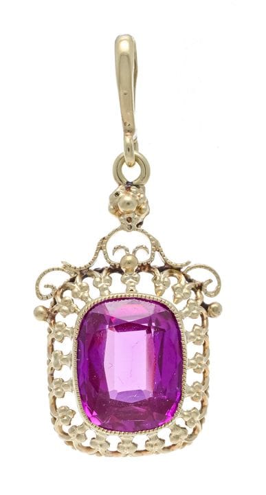 Pendentif en filigrane, vers 1920, poinçon GG 585/
