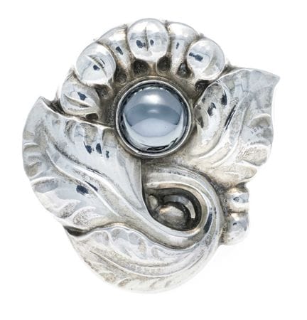 Georg Jensen-Brosche ab 1945 Silber 925/000 Floral