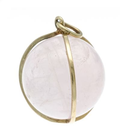 Pendentif boule GG 585/000, non monté, certifié, a