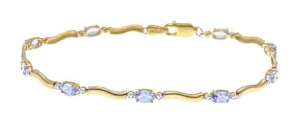 Bracelet Harry Ivens en tanzanite GG 585/000, avec