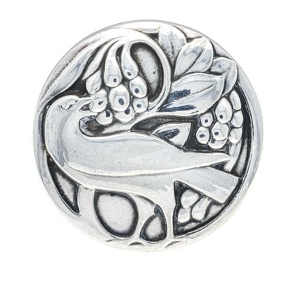 Jugendstil-Brosche Georg Jensen 1915 - 1919 Silber
