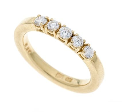 Anillo «Riviére Brillant» de la joyería Leicht, en