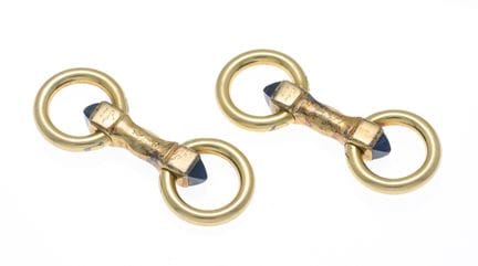 Boutons de manchettes Cartier Vintage GG 750/000, 
