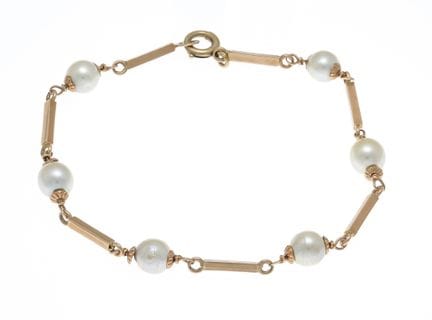 Bracelet à maillons en perles Akoya RG 585/000, no