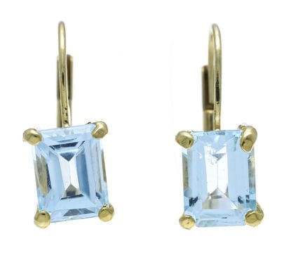 Boucles d'oreilles en topaze bleue GG 333/000 avec